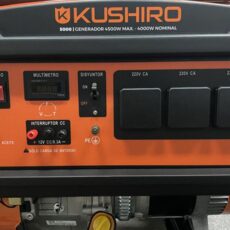 GENERADOR KUSHIRO 4000W 4 TIEMPOS ARRANQUE MANUAL KG5000