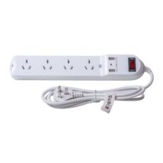 PROLONGADOR MULTIPLE 4 TOMAS + 2USB ETHEOS PL4T2USB