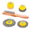 KIT CEPILLOS DE ALAMBRE PARA AMOLADORA 5 PIEZAS BAROVO CAK-CDM5