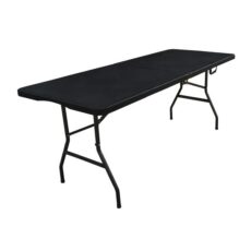 MESA PLEGABLE NEGRA PARA JARDIN 180 CM KUSHIRO FMPI-180N