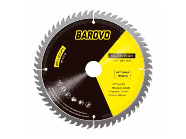 DISCO DE CORTE PARA MADERA 7 1/4" 40 DIENTES